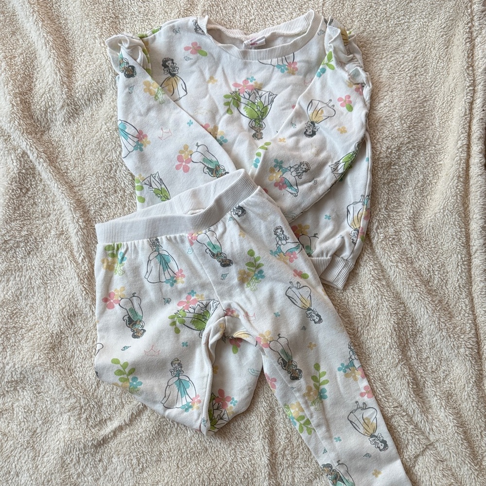 Kids Sweatsuit - Disney Princess Print